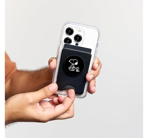 Snoopy and Woodstock Friendship Walk PopSockets PopWallet for MagSafe - style: Magnetic PopWallet