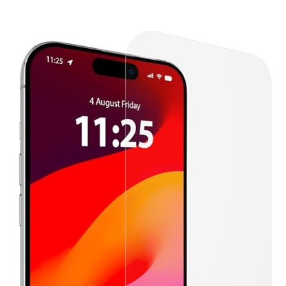 Case-Mate iPhone 15 Screen Protector - 6.1 Inch - Anti-Scratch Tempered Glass with Shatter Protection - Durable 9H Glass with Touch Sensitivity, High Clarity, Case Friendly, Easy to Apply - size: iPhone 15