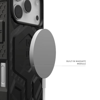 URBAN ARMOR GEAR UAG Designed for iPhone 17 Pro Case Monarch Pro - Compatible with MagSafe Military Grade Protective Cover, Carbon Fiber - color: Monarch Pro - Carbon Fiber