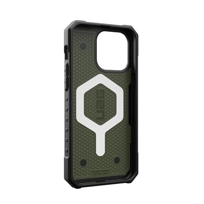 URBAN ARMOR GEAR UAG [Updated Ver] Compatible with iPhone 15 Pro Max Case 6.7" Pathfinder Olive Drab Built-in Magnet Compatible with MagSafe Charging Rugged Military Grade Dropproof Protective Cover - color: Olive Drab