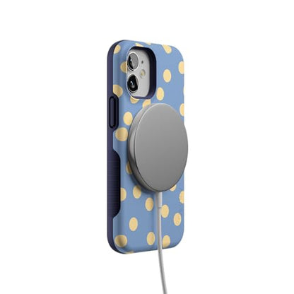 Casely iPhone 12 Mini Case | in the Spotlight | Pastel Polka Dot | Bold Protective Design | Compatible with MagSafe - color: In the Spotlight | Pastel Polka Dot, size: Iphone 12 Mini