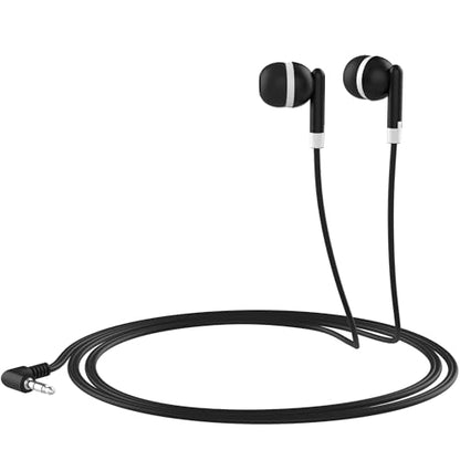 Maeline Bulk Earbuds with 3.5 mm Headphone Plug - 30 Pack Wholesale Bundle - Black - color: Black, size: 30 Pack