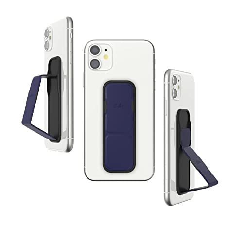 CLCKR Cell Phone Grip and Expanding Stand, Universal Phone Grip Holder for iPhone 15 Pro, Pro Max, Plus, 14 & 13 Models, Samsung Phones, Tablets and More, Navy Blue