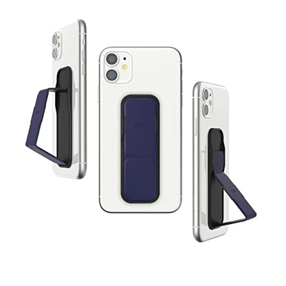 CLCKR Cell Phone Grip and Expanding Stand, Universal Phone Grip Holder for iPhone 15 Pro, Pro Max, Plus, 14 & 13 Models, Samsung Phones, Tablets and More, Navy Blue