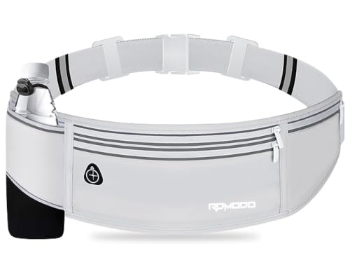 Fanny Pack with Water Bottle Holder, Hydration Running Belt, Grey - color: 09-Light Grey