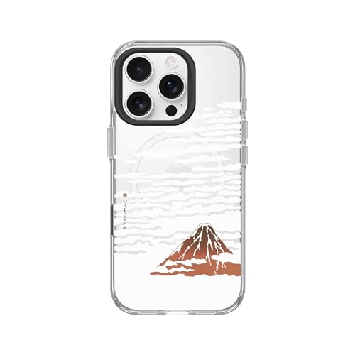 RhinoShield Clear MagSafe Compatible Case for iPhone 16 Pro | Strong Magnetic, Anti-Yellowing, Transparent, High Clarity, Shockproof, Military Grade Drop Protection - color: Inside the Clouds, size: iPhone 16 Pro - Camera Control Button