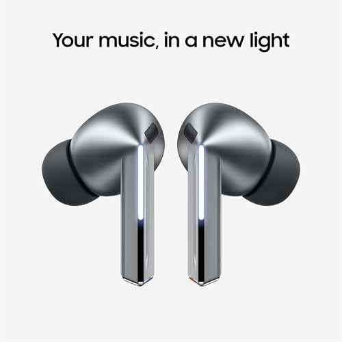 Samsung Galaxy Buds 3 Pro AI True Wireless Bluetooth Earbuds, Noise Cancelling, Sound Optimization, Redesigned Comfort Fit, Silver [US Version, Amazon Exclusive, 2Yr Warranty] - color: Silver, style: Buds 3 Pro