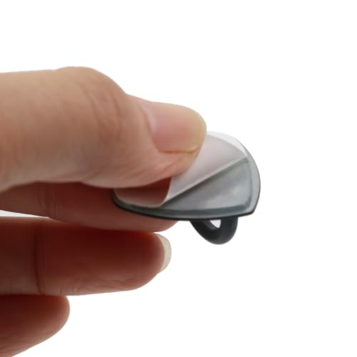 Phone Charm Hook Adhesive Phone Finger Grip Hook, Heart Shaped - color: Matte Black