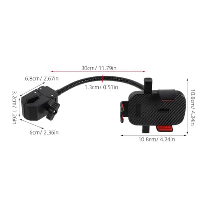 Adjustable Gooseneck Phone Stand Clamp for Bedside Desk Viewing