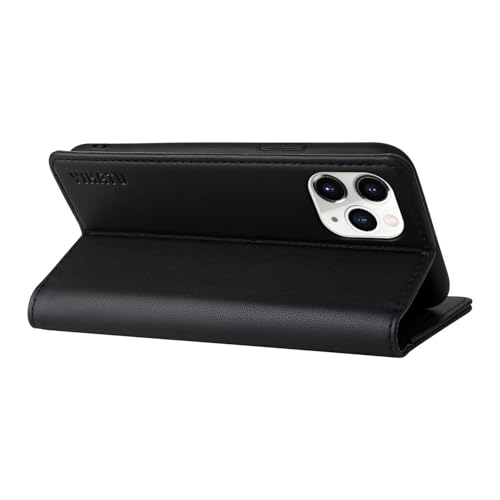 Caseurban Compatible with iPhone 11 Pro Wallet Case PU Leather Flip Folio Case with Card Holder Magnetic Closure Shockproof Protective Phone Cover Black - color: Black, size: iPhone 11 Pro