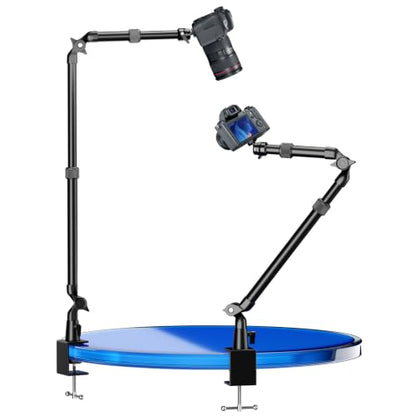 EMART 40" Overhead Camera Mount with Serrated Bite Magic Arm&1/4" Ball Head - color: Thick Stick C-Clamp