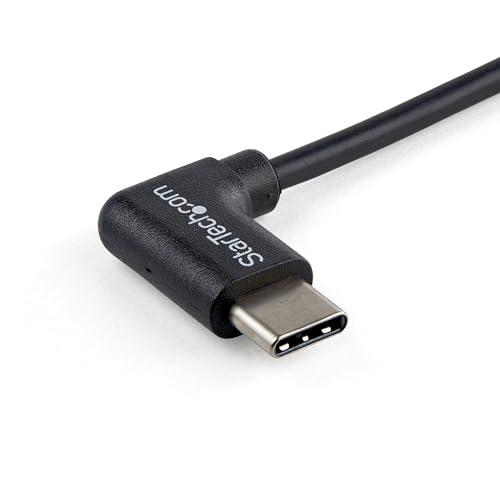 StarTech 3.3ft/1m USB-A to USB-C Right-Angle Charging Cable, 3A (USB2AC1MR) - size: 3 ft / 1m, style: USB 2.0 - C to A