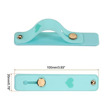 MECCANIXITY 2 Pcs Phone Loop Finger Holder Silicone Phone Strap Grip Holder Cell Phone Grip Stand for Most Smartphones Sky Blue,Fluorescent Yellow - color: Sky Blue,Fluorescent Yellow