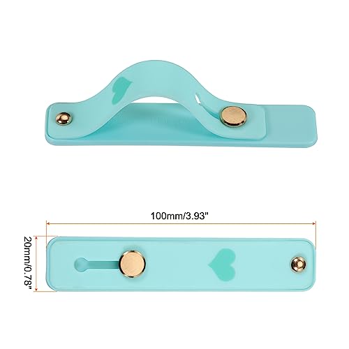 MECCANIXITY 2 Pcs Phone Loop Finger Holder Silicone Phone Strap Grip Holder Cell Phone Grip Stand for Most Smartphones Sky Blue,Fluorescent Yellow - color: Sky Blue,Fluorescent Yellow