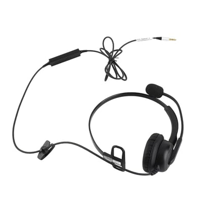 SUNGOOYUE Single Ear Headset, Comfortable Lightweight Noise Canceling Wired Headset with Mic for Call Center (Single 3.5mm Interface) - size: Single 3.5mm Interface