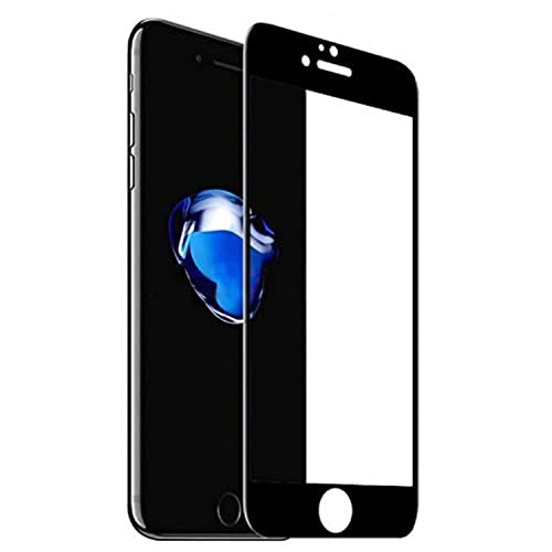 IFLASH iPhone 8, 7 Full Cover Screen Protector, [2 Pack] Full Coverage Tempered Glass Screen Film for Apple iPhone 8, 7 4.7” Inch - Bubble Free/edge-to-edge Screen Protector - Black - color: iPhone 7/8 4.7" (Black)