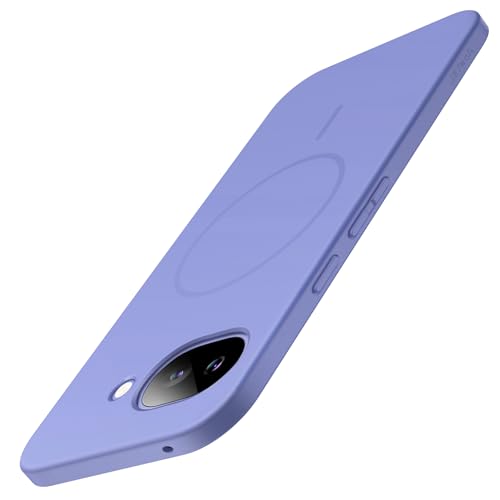 JETech Magnetic Slim Case for Google Pixel 10a, Lavender | Compatible with MagSafe, Anti-Slip Grip, Full Camera Lens Protection, Ultra-Thin Lightweight, Matte Finish Phone Cover - color: Lavender