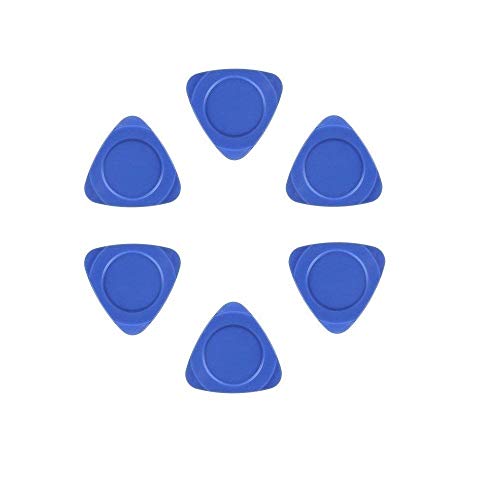 10 Pieces Universal Triangle Plastic Pry Opening Tool for iPhone Mobile Phone Laptop Table LCD Screen Case Disassembly Blue Guitar Picks