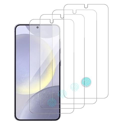 4 Pack Glass Screen Protector Compatible for Samsung Galaxy S24 / SM-S921u [9H Hardness]-HD Screen Tempered Glass, Scratch Resistant,Easy Install [Case Friendly] - size: Galaxy S24