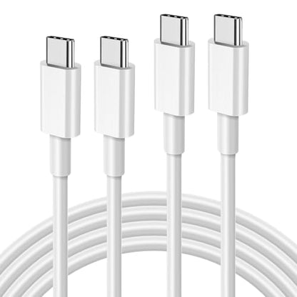APFEN 2Pack 10FT USB-C to USB-C 60W Fast Charging Cable,White - size: 2Pack-10FT