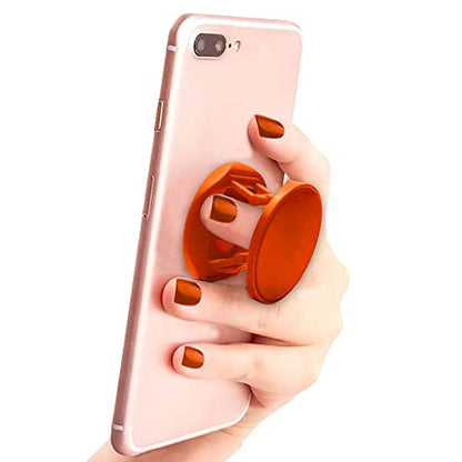 Phone Grip and Stand, Universal Expandable Phone Holder for Smartphones (Orange) - color: Orange