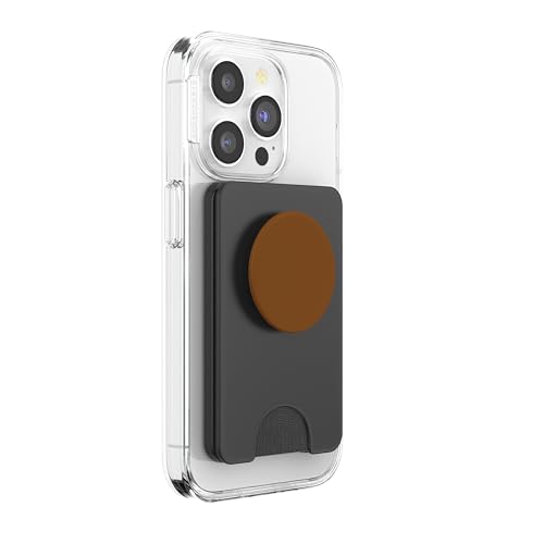 PopSockets Phone Grip & Stand - Brown PopSockets PopWallet for MagSafe - style: Magnetic PopWallet