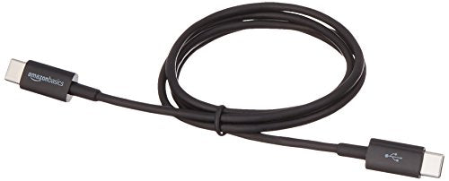 Amazon Basics USB-C to USB-C 2.0 Fast Charging Cable, 480Mbps Speed, USB-IF Certified, for Apple iPhone 16/15, iPad, Samsung Galaxy, Tablets, Laptops, 3 Foot, Black (Pack of 2) - color: Negro, size: 3-Foot (Pack of 2)
