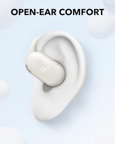 Soundcore V20i by Anker Open Ear Earbuds, Open Ear Headphones True Wireless - color: White