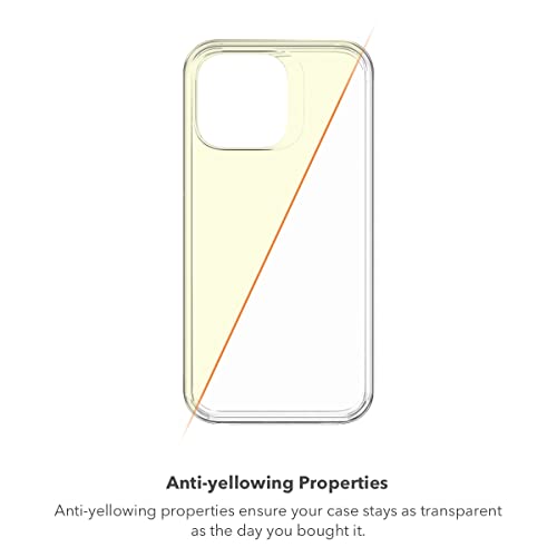 ZAGG Crystal Palace iPhone 15 Pro Max Phone Case - Drop Protection (13ft/4m), Anti-Yellowing & Scratch-Resistant iPhone Case, Wireless Charging Compatibility, Clear - size: iPhone 15 Pro Max, style: Without Magsafe