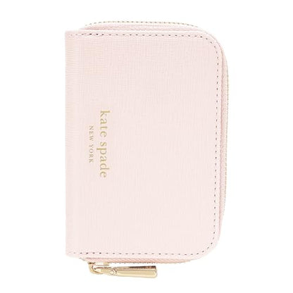 kate spade new york Devin Zip Magnetic Card Holder/Wallet - Chalk Pink | Stylish Phone Wallet - Compatible w/MagSafe Phones & Cases -Detachable MagSafe Wallet for iPhone 17 Pro Max/16/15/14/Pixel 10 - color: Devin - Chalk Pink