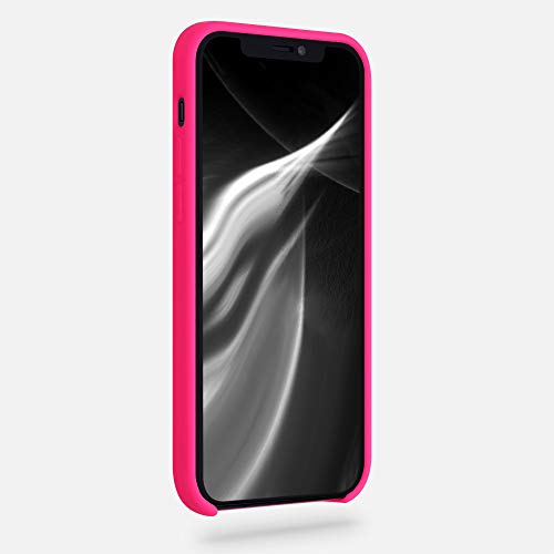 kwmobile Case Compatible with Apple iPhone 12 / iPhone 12 Pro Case - TPU Silicone Phone Cover with Soft Finish - Neon Pink - color: neon pink, size: iPhone 12 / iPhone 12 Pro