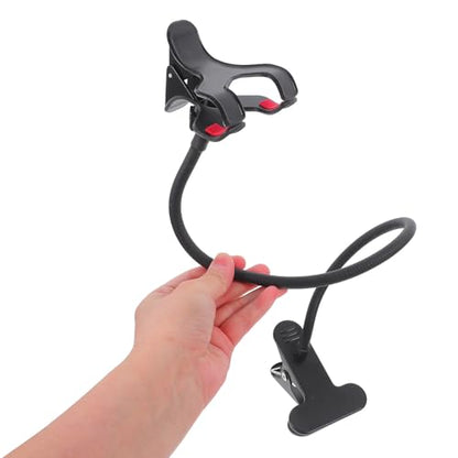 SEWACC Flexible Gooseneck Cell Phone Holder for Desk and Bedside Clamp