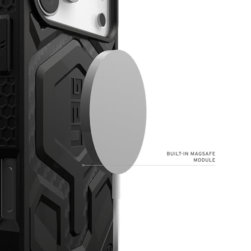 URBAN ARMOR GEAR UAG Designed for iPhone 17 Pro Max Case Monarch Pro - Compatible with MagSafe Military Grade Protective Cover, Carbon Fiber - color: Monarch Pro - Carbon Fiber