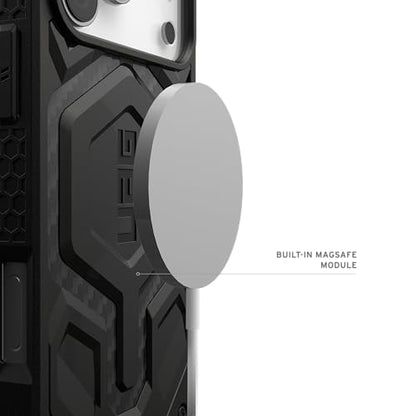 URBAN ARMOR GEAR UAG Designed for iPhone 17 Pro Max Case Monarch Pro - Compatible with MagSafe Military Grade Protective Cover, Carbon Fiber - color: Monarch Pro - Carbon Fiber