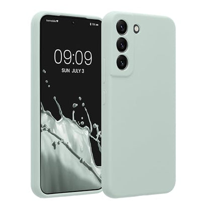 kwmobile Case Compatible with Samsung Galaxy S22 Case - Slim TPU Silicone Phone Cover - Soft Touch Finish - Cool Mint - color: Cool Mint, size: Galaxy S22