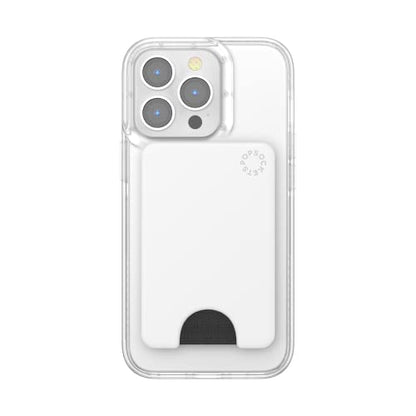 PopSockets Phone Wallet for MagSafe with Grip- White - color: White, style: MagSafe