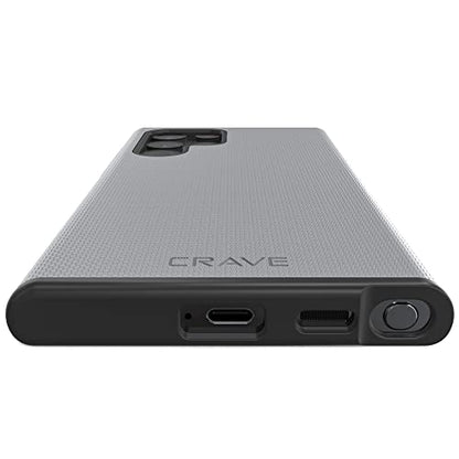 Crave Galaxy S22 Ultra Case, Shockproof Protection Dual Layer Case for Samsung Galaxy S22 Ultra 5G (6.8 inch) - Slate - color: Slate, size: Galaxy S22 Ultra