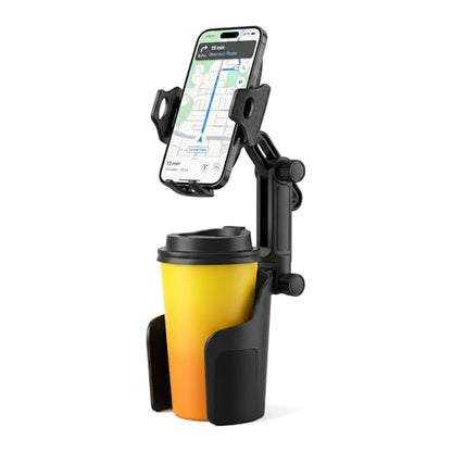 Cup Holder Phone Holder for Car, Car Phone Mount for Your Car - color: Black