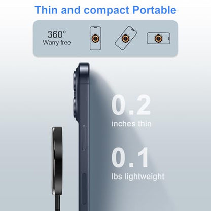 Magnetic Wireless Charger for iPhone 18 Pro/18Pro Max/17/16/15/14/13/12 Series,AirPods3/2/Pro, 2Pack 15W Mag-Safe Charger Fast Charging Pad for Samsung S26/25/24/23, Pixelsnap Charger for Google Pixel