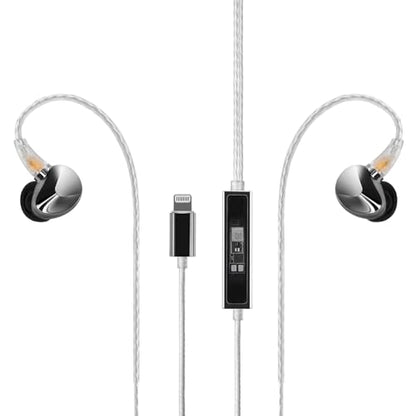 Questyle NHB12 Wired Earbud for iPhone with Headphone Amps [Apple MFi Certified] True Lossless in-Ear Earphones with Lightning Connector 192kHz Hi-Res Music IEM HiFi Stereo Audiophile Ear Buds