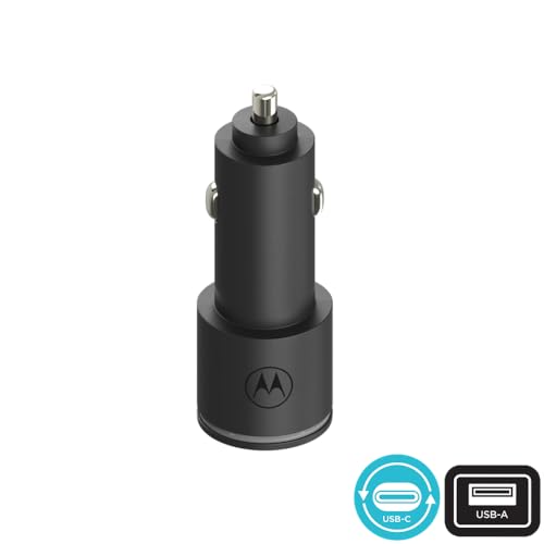 Motorola TurboPower Share Car Charger- 45W Dual Port USB-A, USB-C Output