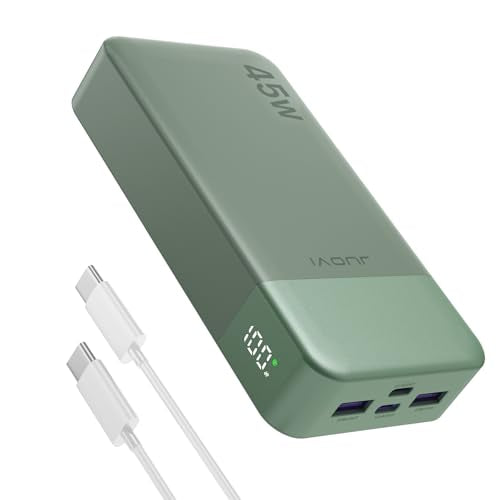 JUOVI Power Bank 45W 20000mAh Portable Charger - color: Green