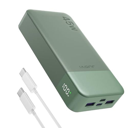 JUOVI Power Bank 45W 20000mAh Portable Charger - color: Green