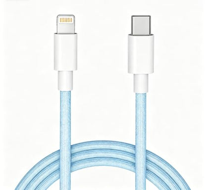 USB C to Lightning Cable 1M Apple MFi Certified iPhone Fast Charger Cable - color: Blud