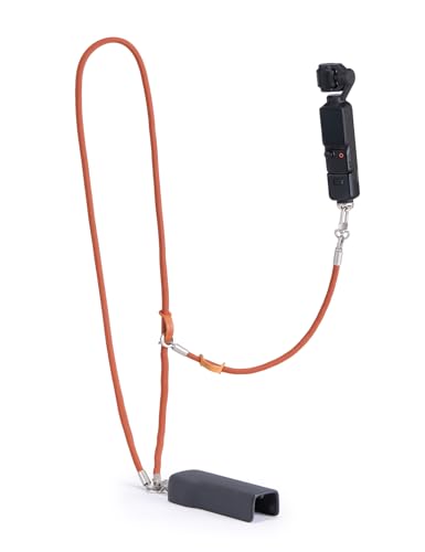 Pocket3 Lanyard,Phone Tether Tab 2,Crossbody & Wrist Strap,Lanyard for DJI Osmo Pocket 3, Phone Strap - color: Brown-s