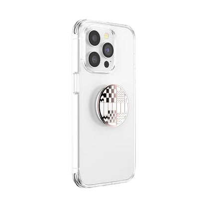 PopSockets Adhesive Phone Grip, Holder- Gilded Patchwork - color: Blue