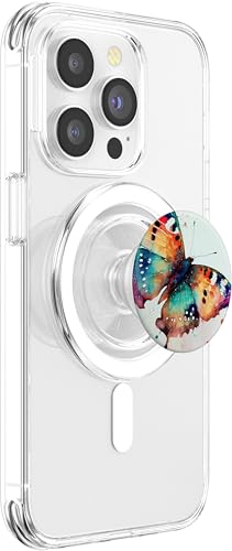 Butterfly Watercolor Illustration PopSockets PopGrip for MagSafe - style: Magnetic PopGrip