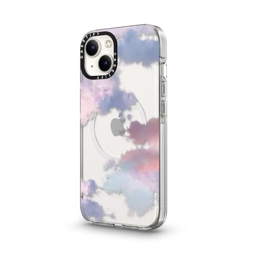 CASETiFY for iPhone 13 Case - Impact Clear Compatible with MagSafe | Not Yellowing | 6.6 ft. 3x Military Grade Drop Protection | Clouds | Clear - color: Clouds, size: Iphone 13 (6.1")