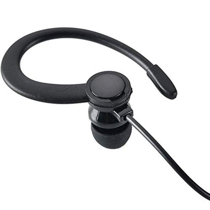 Single Side Earphone in-Ear Stereo to Mono Earbuds,3.5mm Plug Ear Hook Earpiece,Compatible Android Smartphones MP3 Players