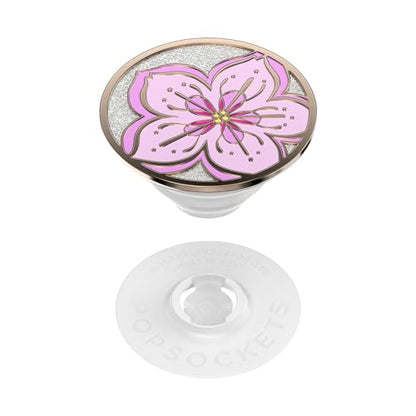 PopSockets Adhesive Phone Grip, Holder- Cherry Blossom - color: Glitter Blossom, style: Adhesive